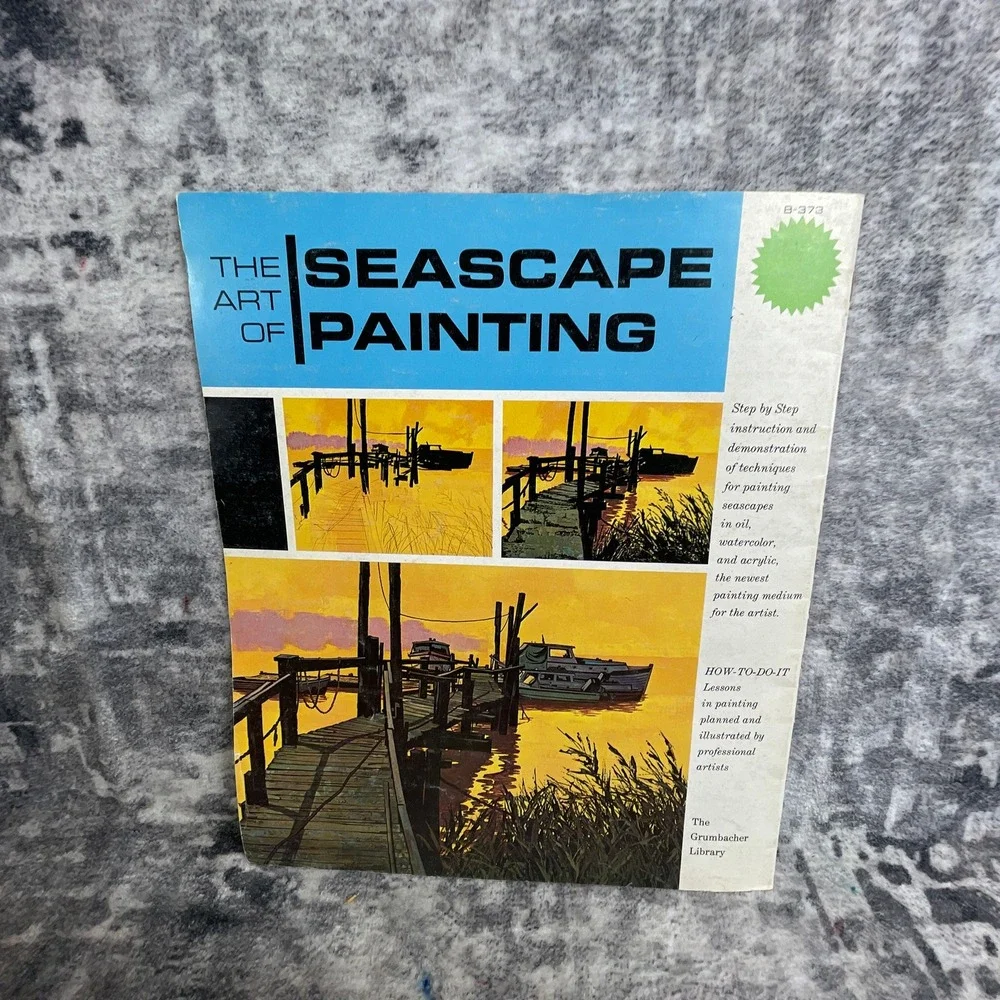 The‎ Art of Seascape Painting Book Grumbacher Oil Watercolor Acrylic